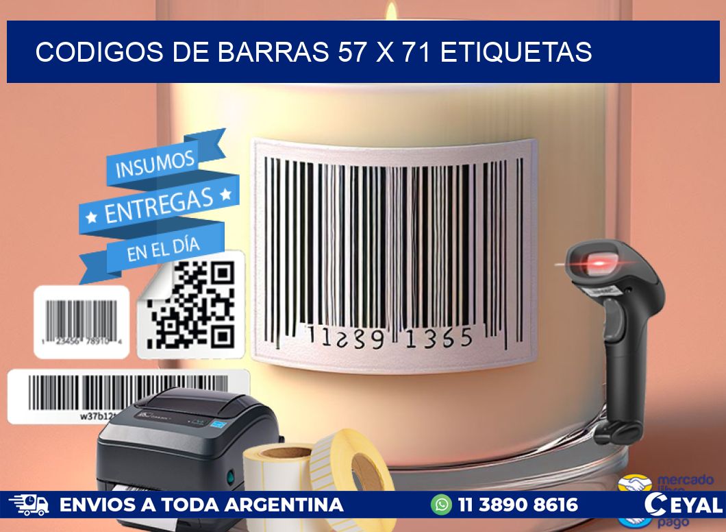 codigos de barras 57 x 71 etiquetas