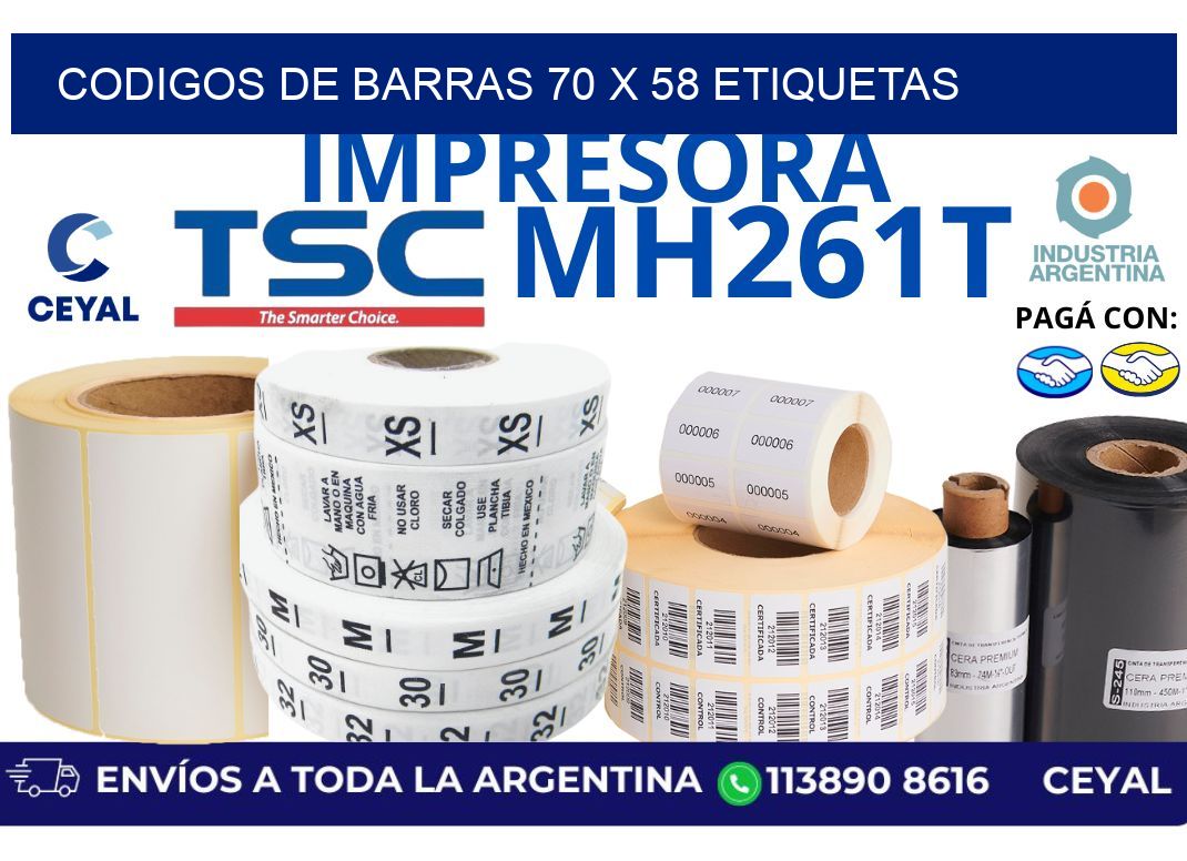 codigos de barras 70 x 58 etiquetas