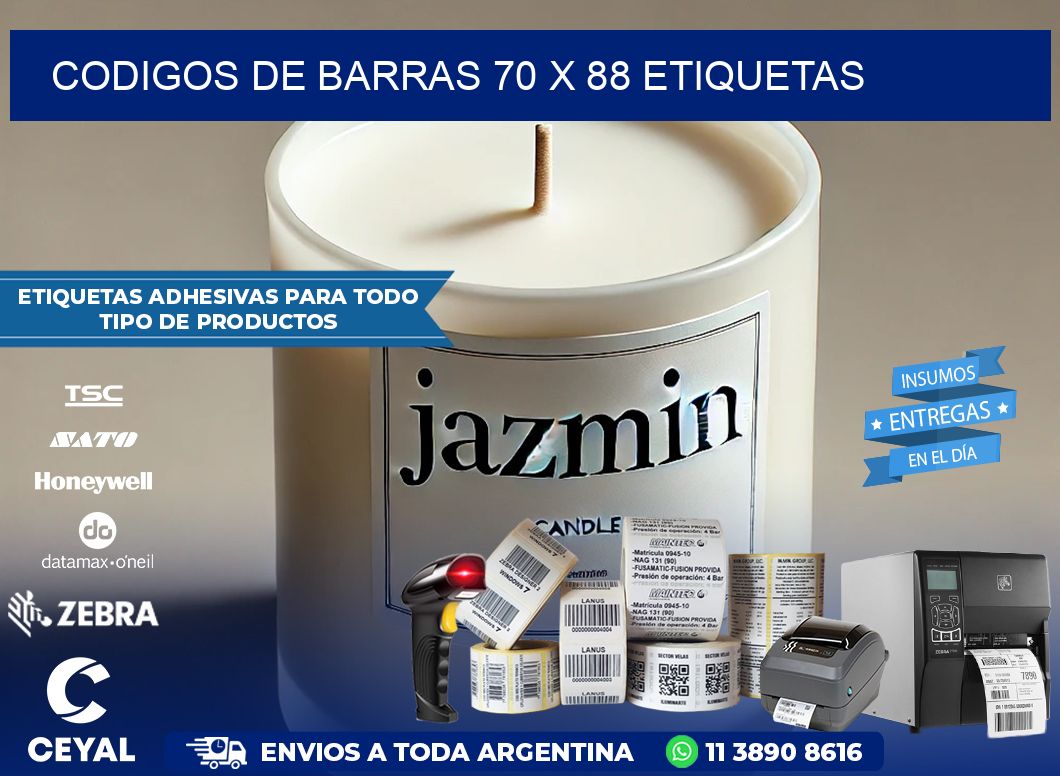 codigos de barras 70 x 88 etiquetas