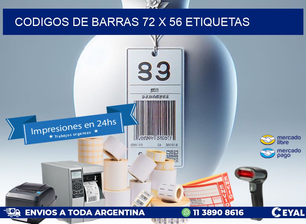 codigos de barras 72 x 56 etiquetas