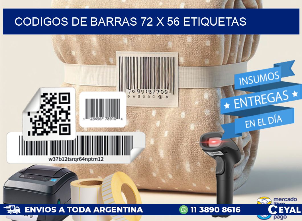 codigos de barras 72 x 56 etiquetas