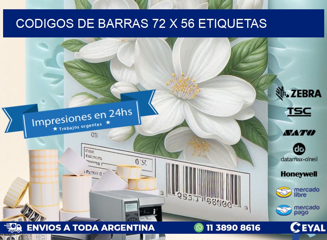 codigos de barras 72 x 56 etiquetas