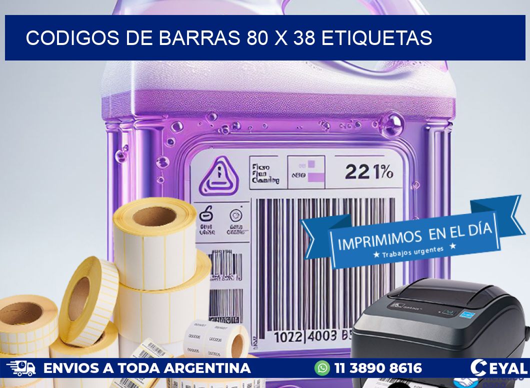 codigos de barras 80 x 38 etiquetas