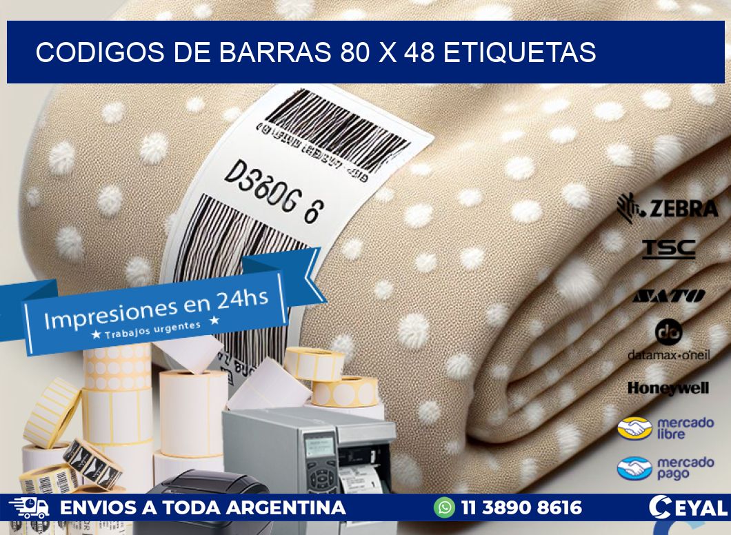 codigos de barras 80 x 48 etiquetas