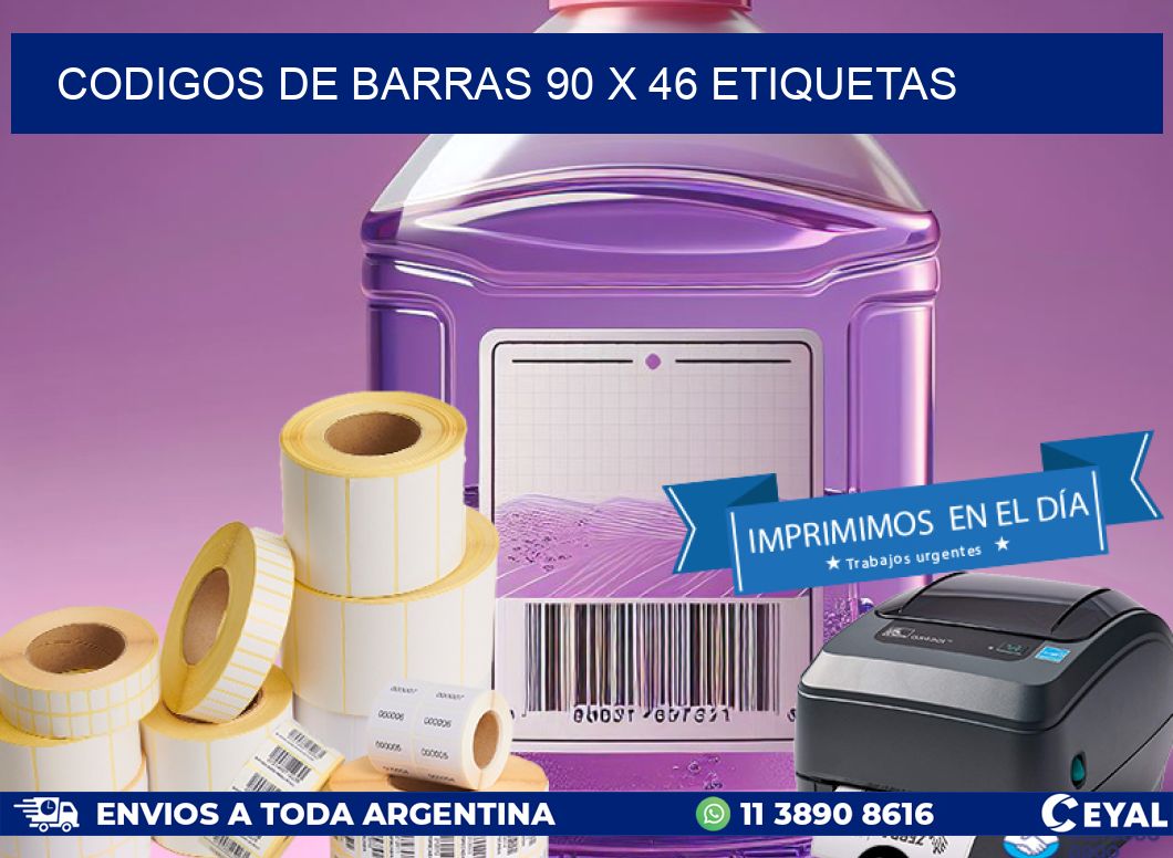 codigos de barras 90 x 46 etiquetas
