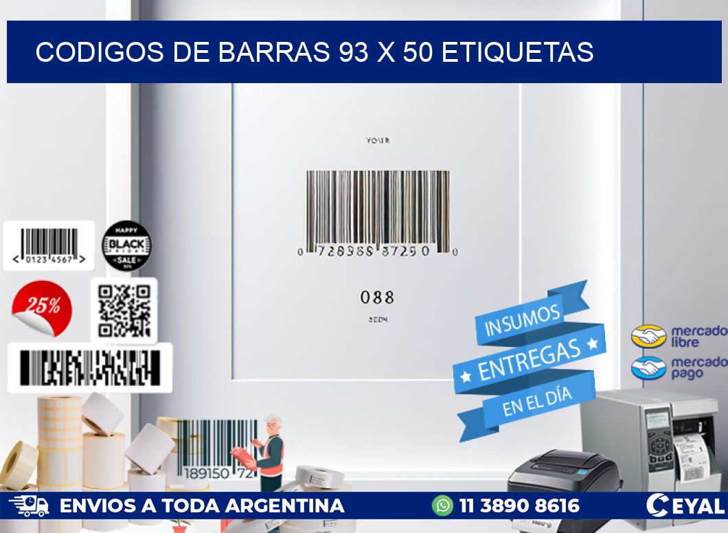 codigos de barras 93 x 50 etiquetas