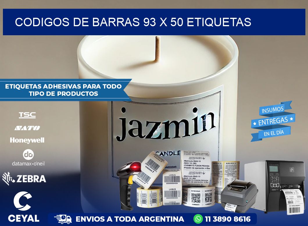 codigos de barras 93 x 50 etiquetas