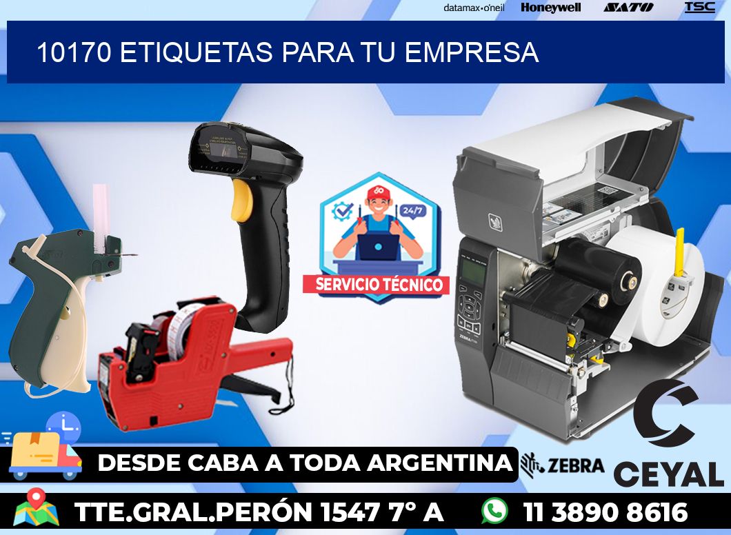 10170 etiquetas para tu empresa