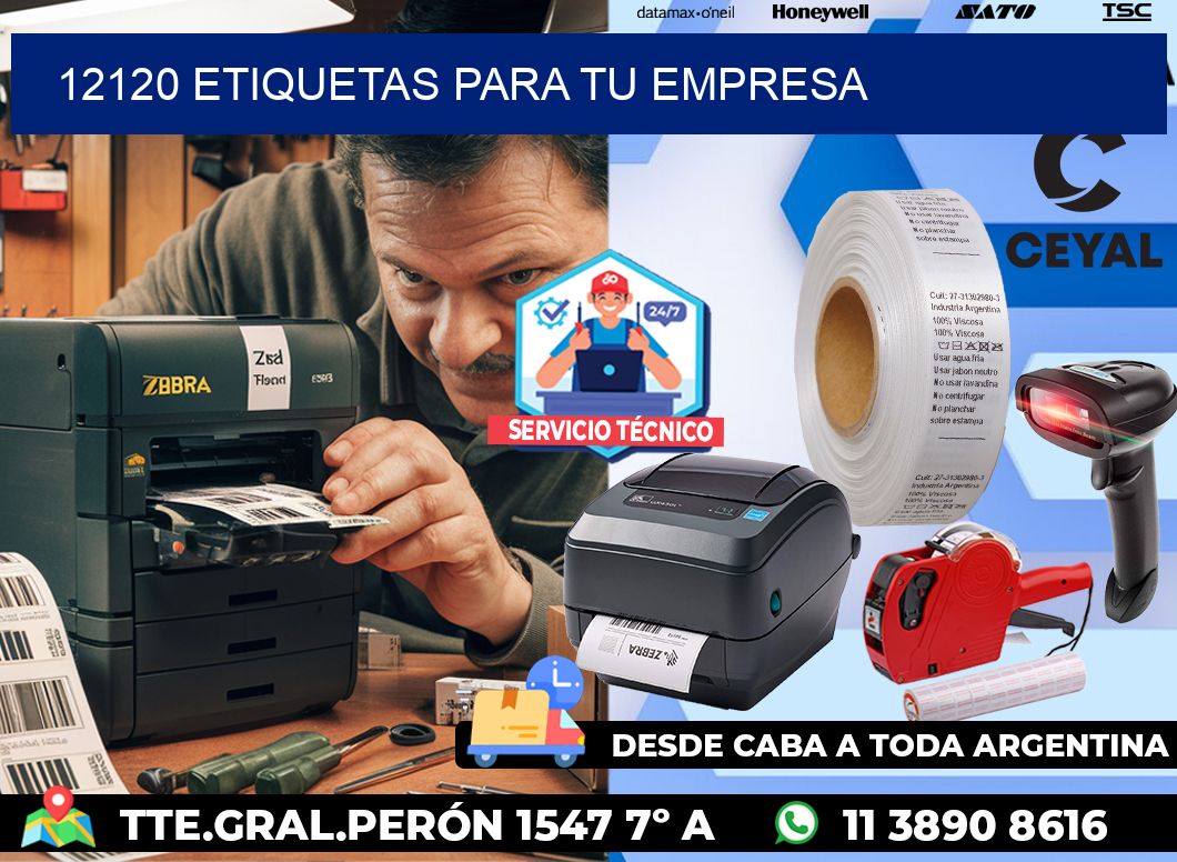 12120 etiquetas para tu empresa