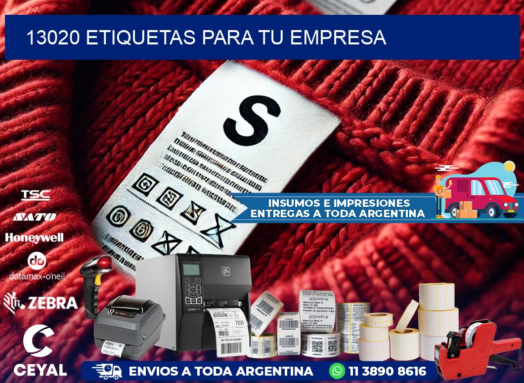 13020 etiquetas para tu empresa
