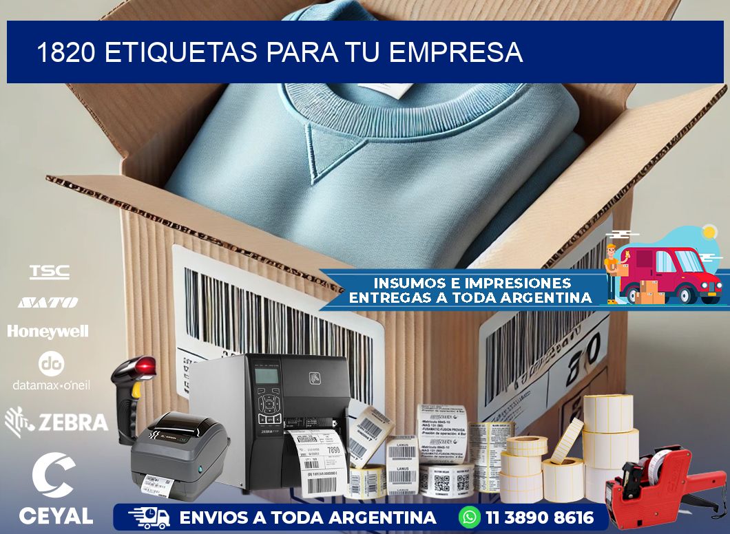 1820 etiquetas para tu empresa