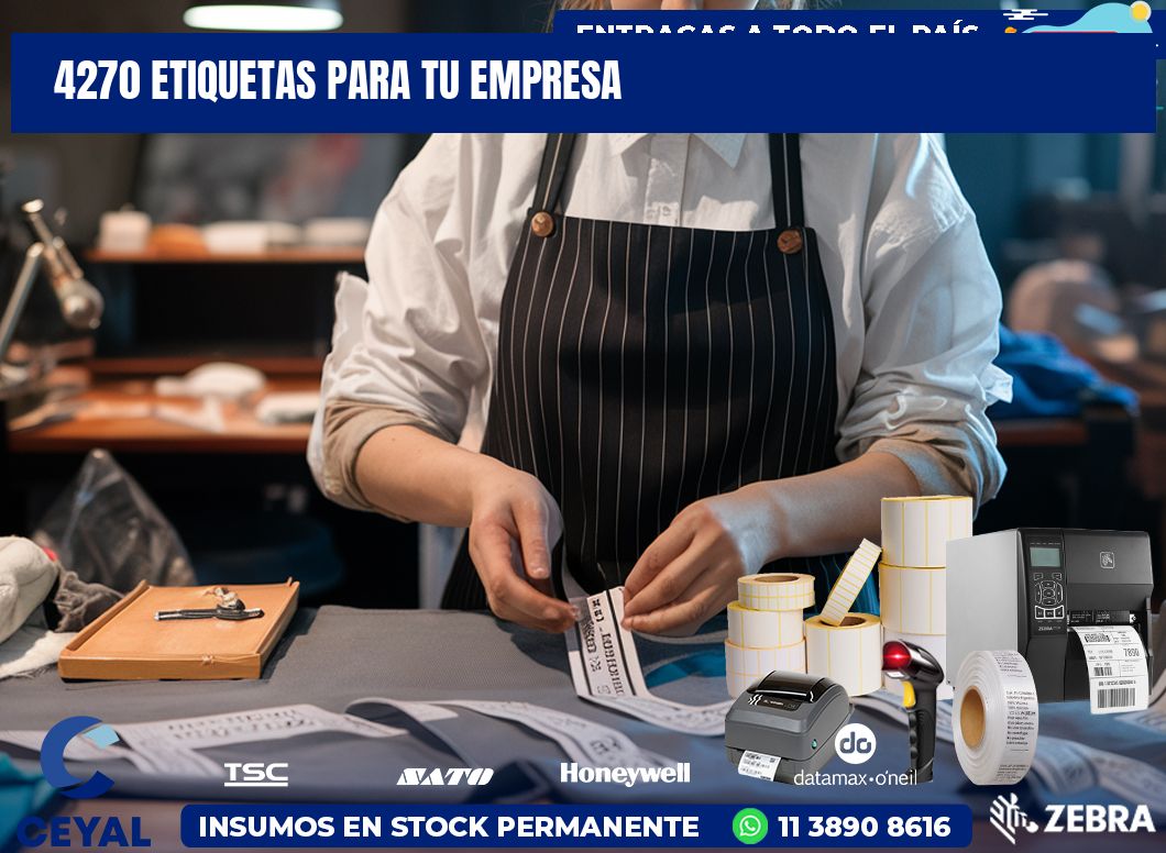 4270 etiquetas para tu empresa