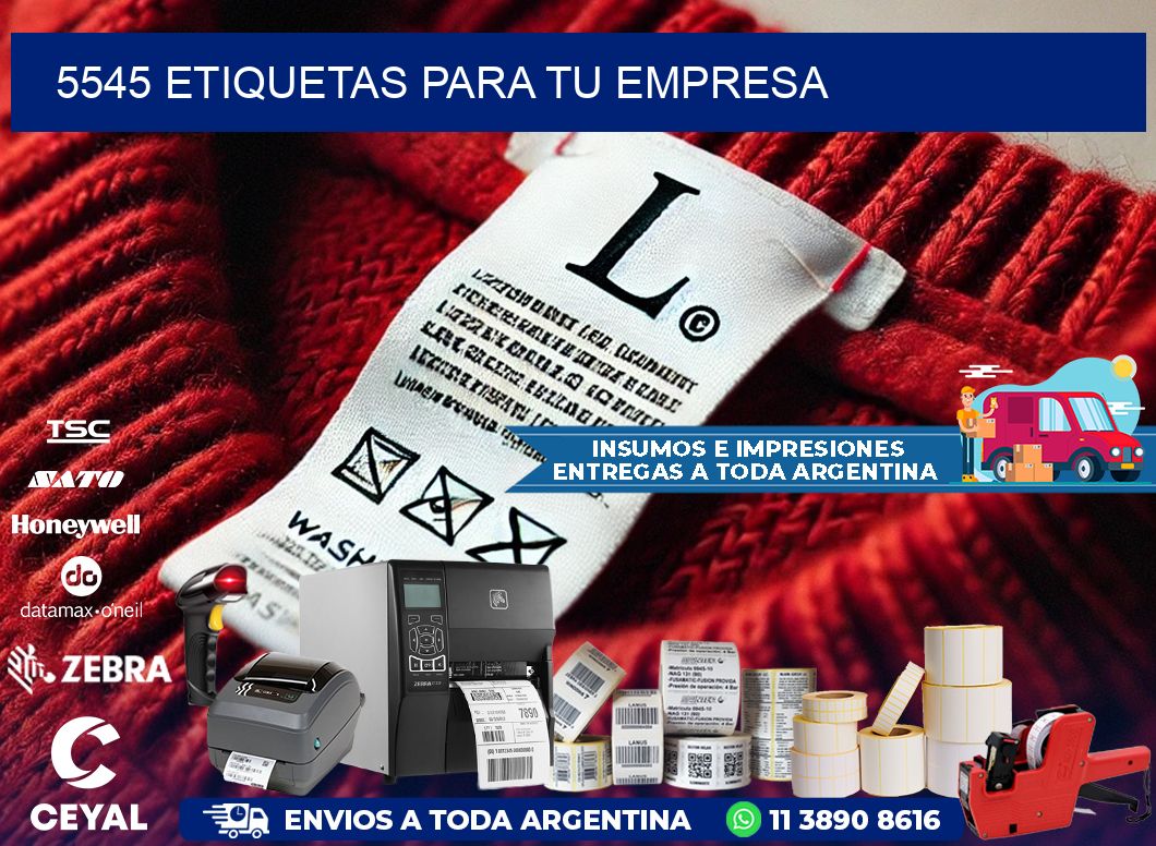 5545 etiquetas para tu empresa