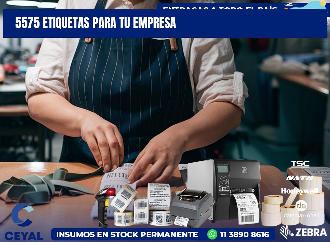 5575 etiquetas para tu empresa