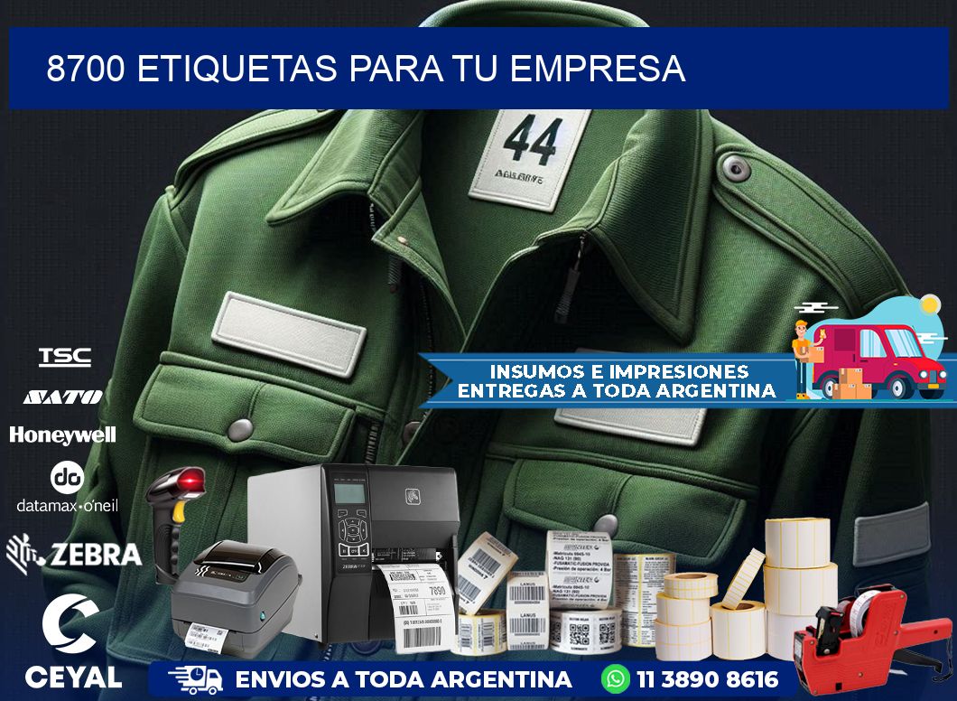 8700 etiquetas para tu empresa