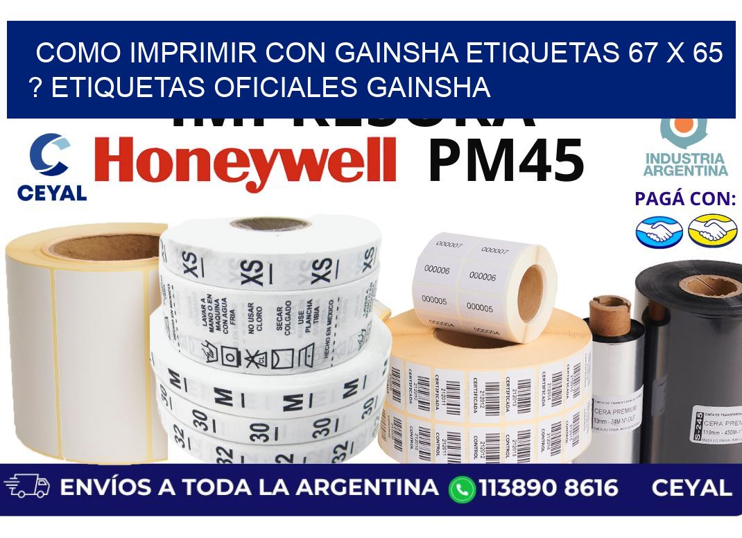 como imprimir con gainsha etiquetas 67 x 65 ? etiquetas oficiales gainsha