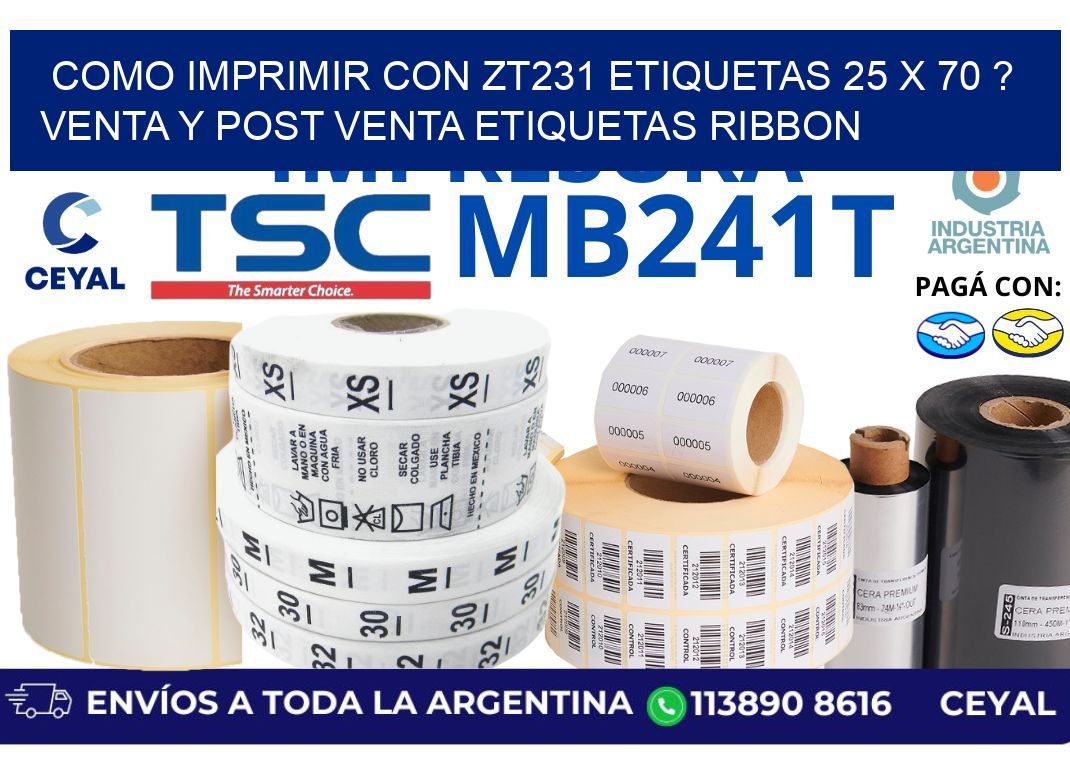 como imprimir con zt231 etiquetas 25 x 70 ? Venta y post venta etiquetas ribbon
