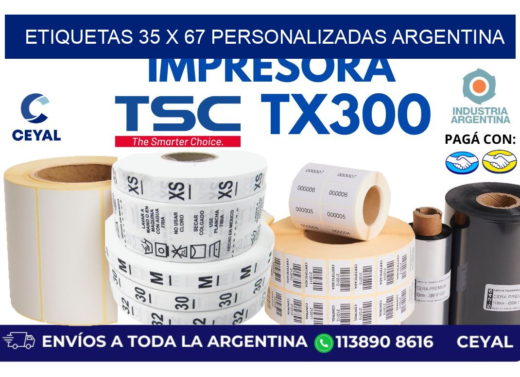 etiquetas 35 x 67 personalizadas argentina