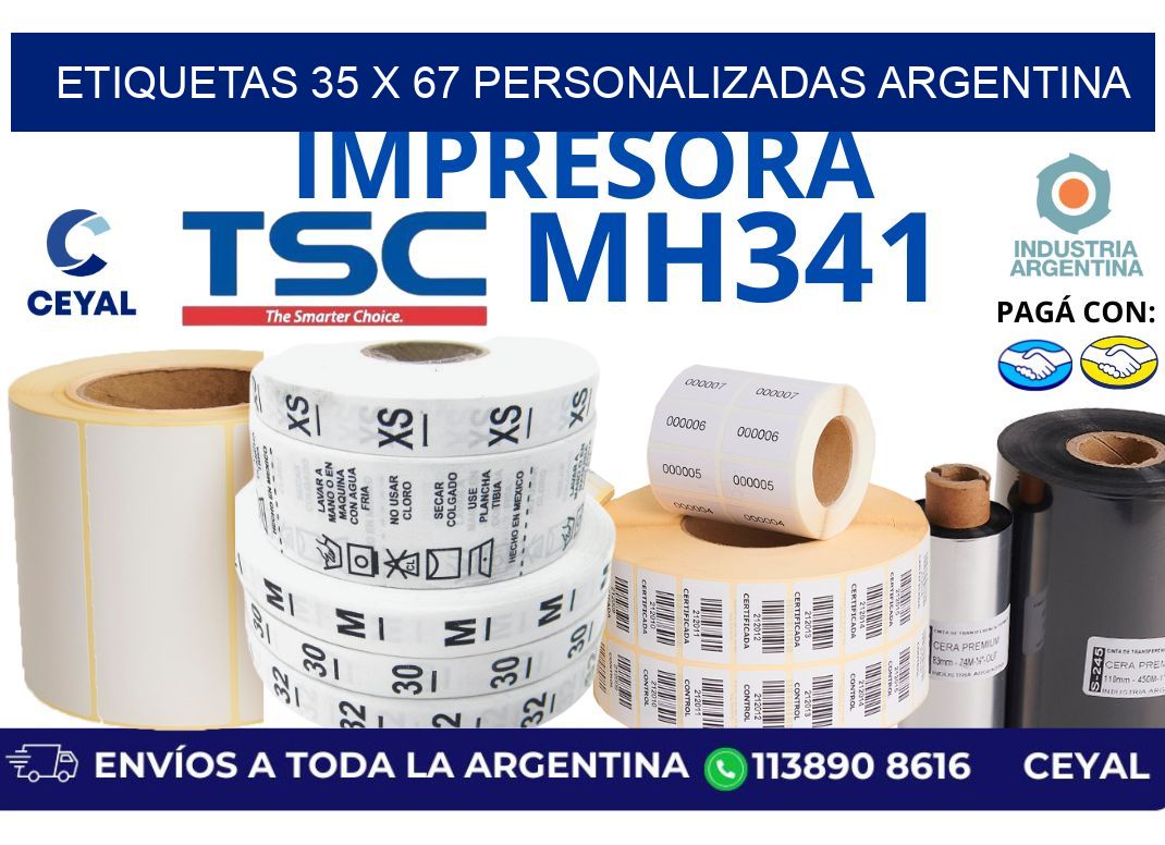 etiquetas 35 x 67 personalizadas argentina