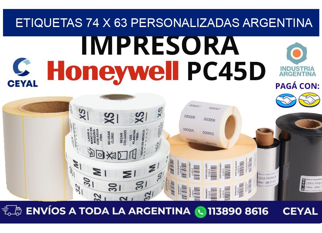 etiquetas 74 x 63 personalizadas argentina