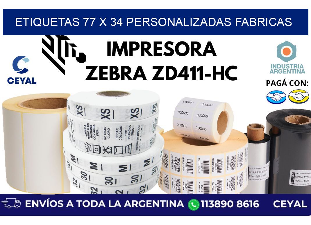 etiquetas 77 x 34 personalizadas fabricas