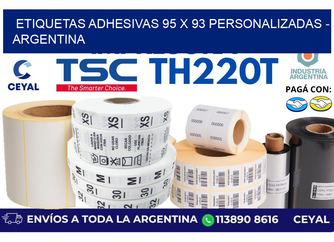 etiquetas adhesivas 95 x 93 personalizadas – Argentina