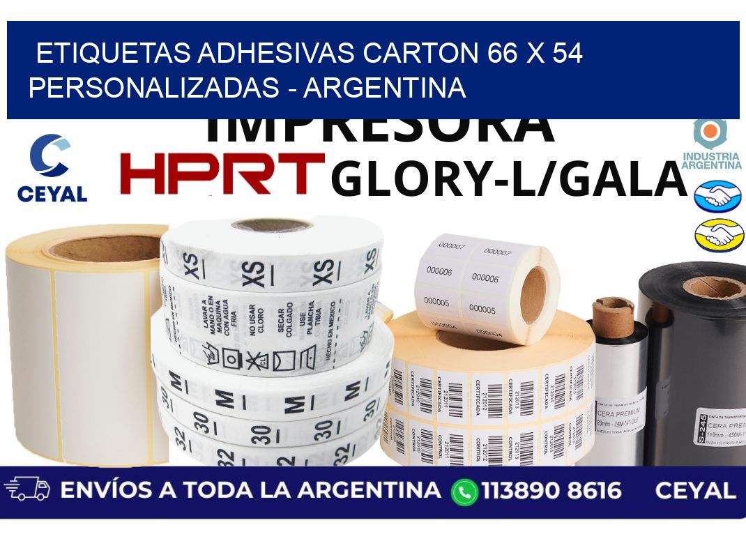 etiquetas adhesivas carton 66 x 54 personalizadas – Argentina