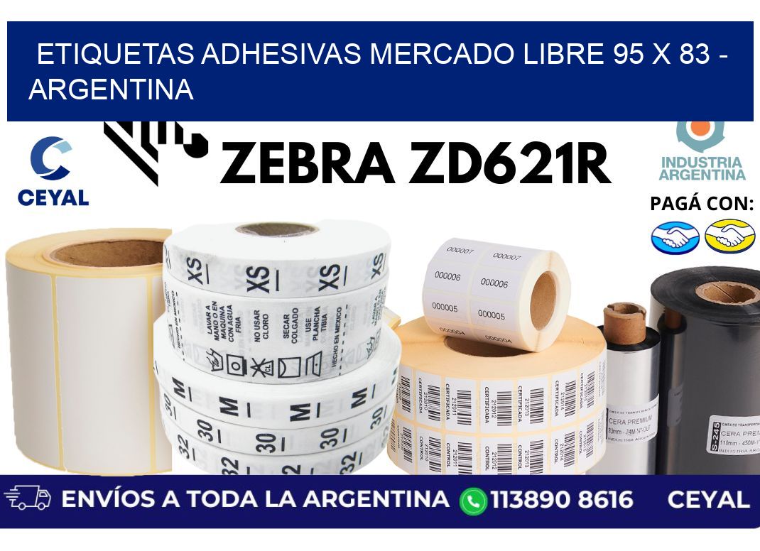 etiquetas adhesivas mercado libre 95 x 83 – Argentina