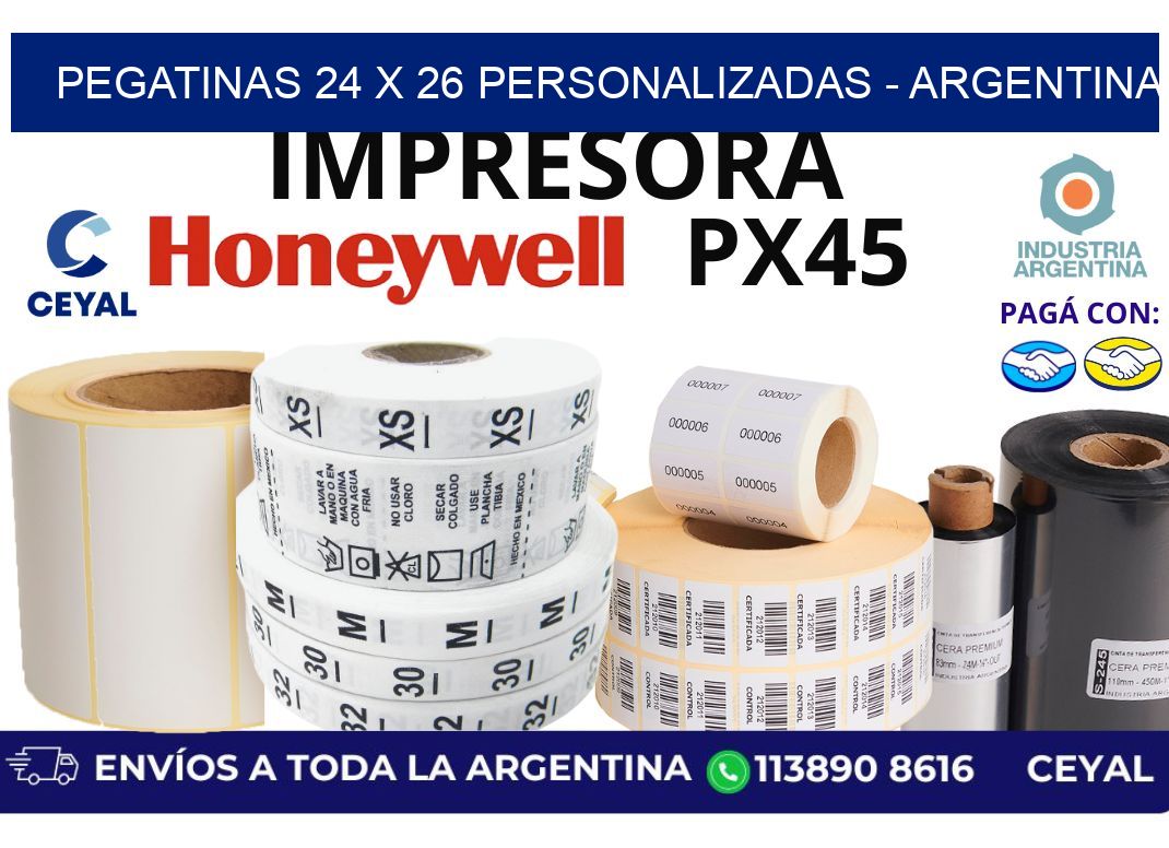 pegatinas 24 x 26 personalizadas – Argentina