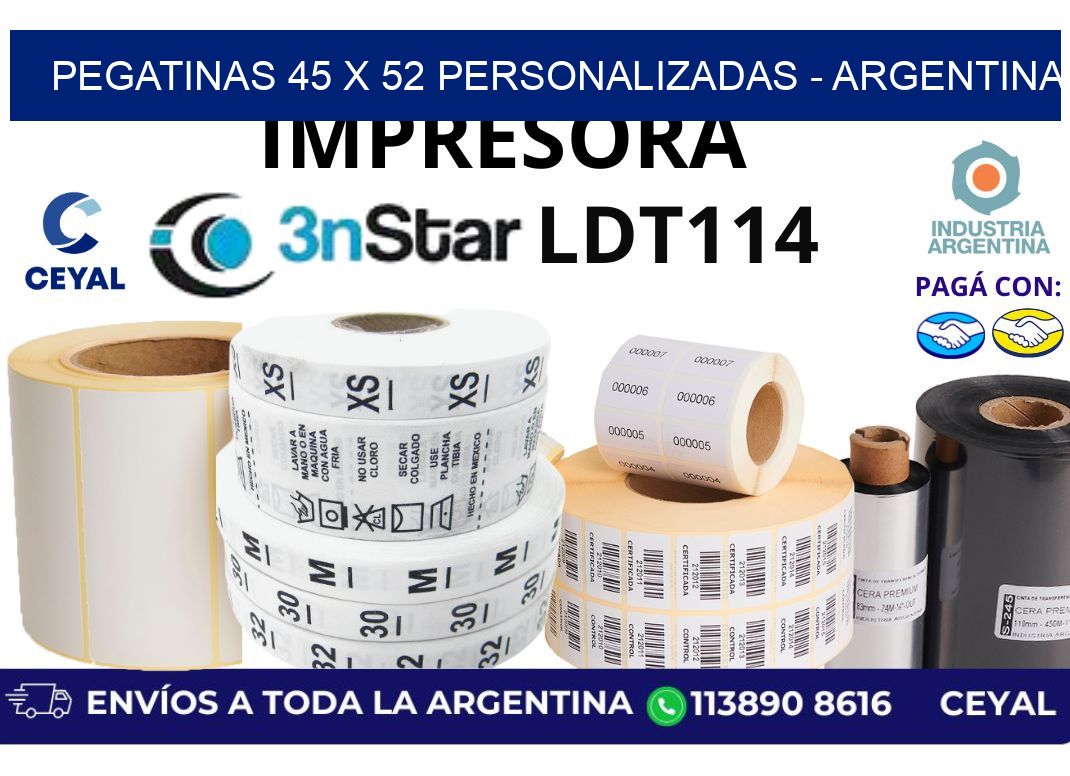 pegatinas 45 x 52 personalizadas – Argentina