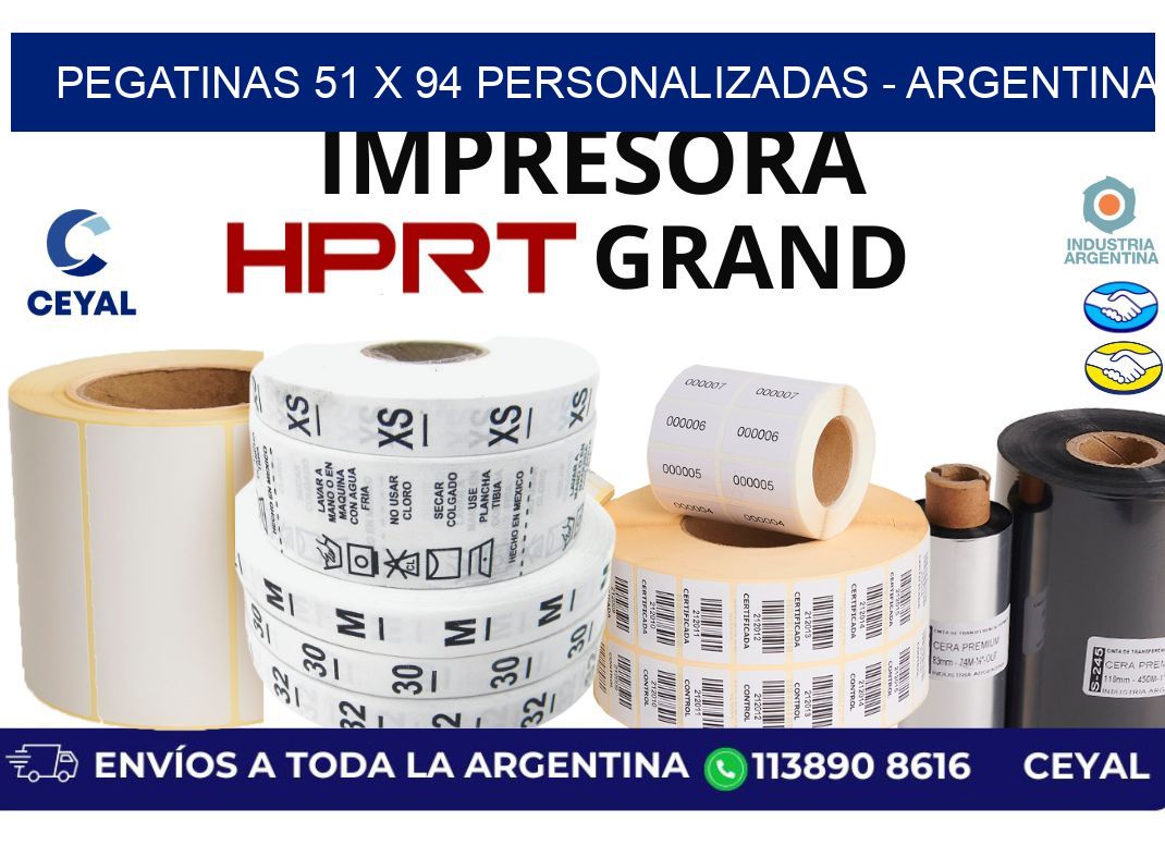 pegatinas 51 x 94 personalizadas - Argentina