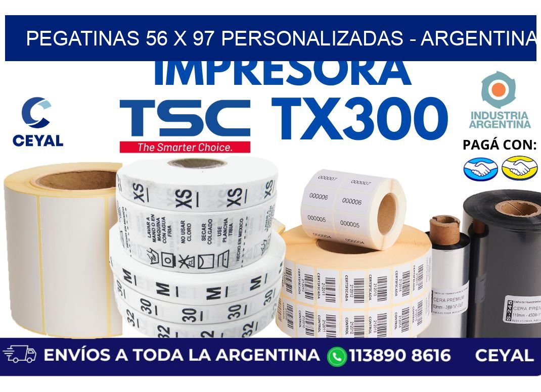 pegatinas 56 x 97 personalizadas - Argentina