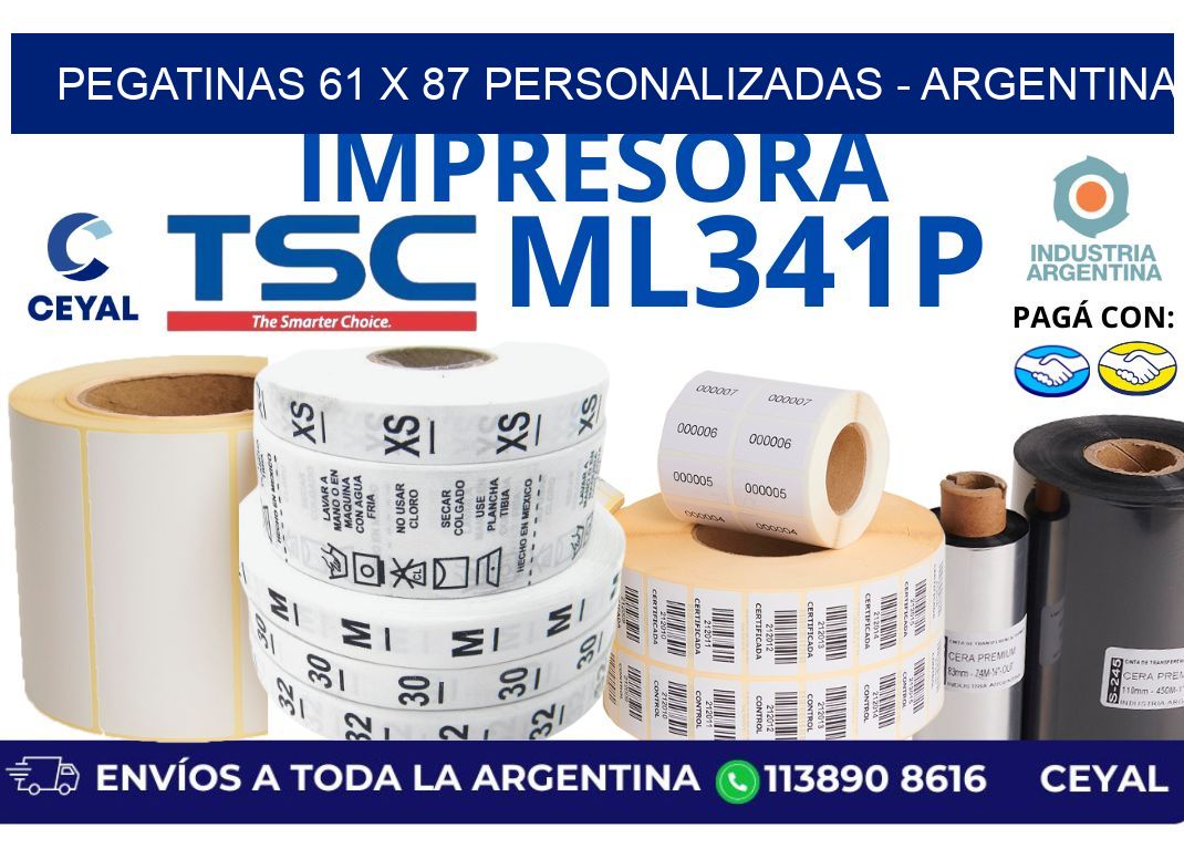pegatinas 61 x 87 personalizadas - Argentina