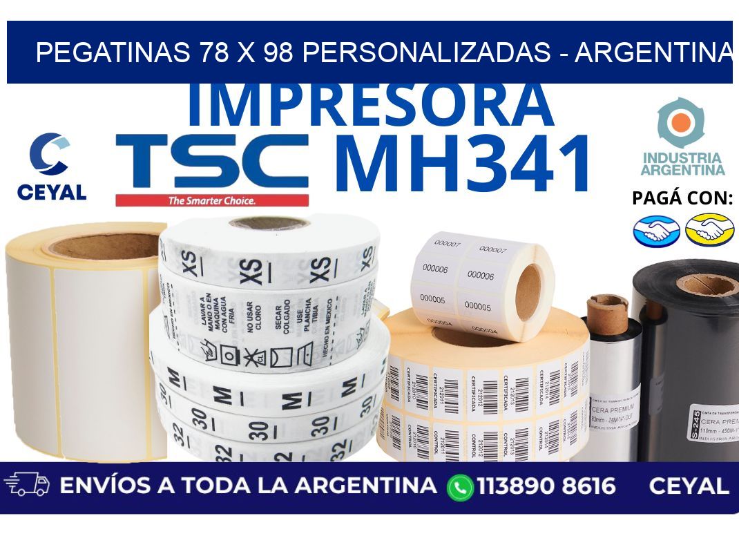 pegatinas 78 x 98 personalizadas - Argentina
