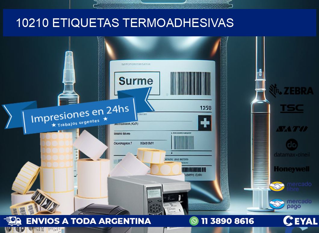 10210 etiquetas termoadhesivas