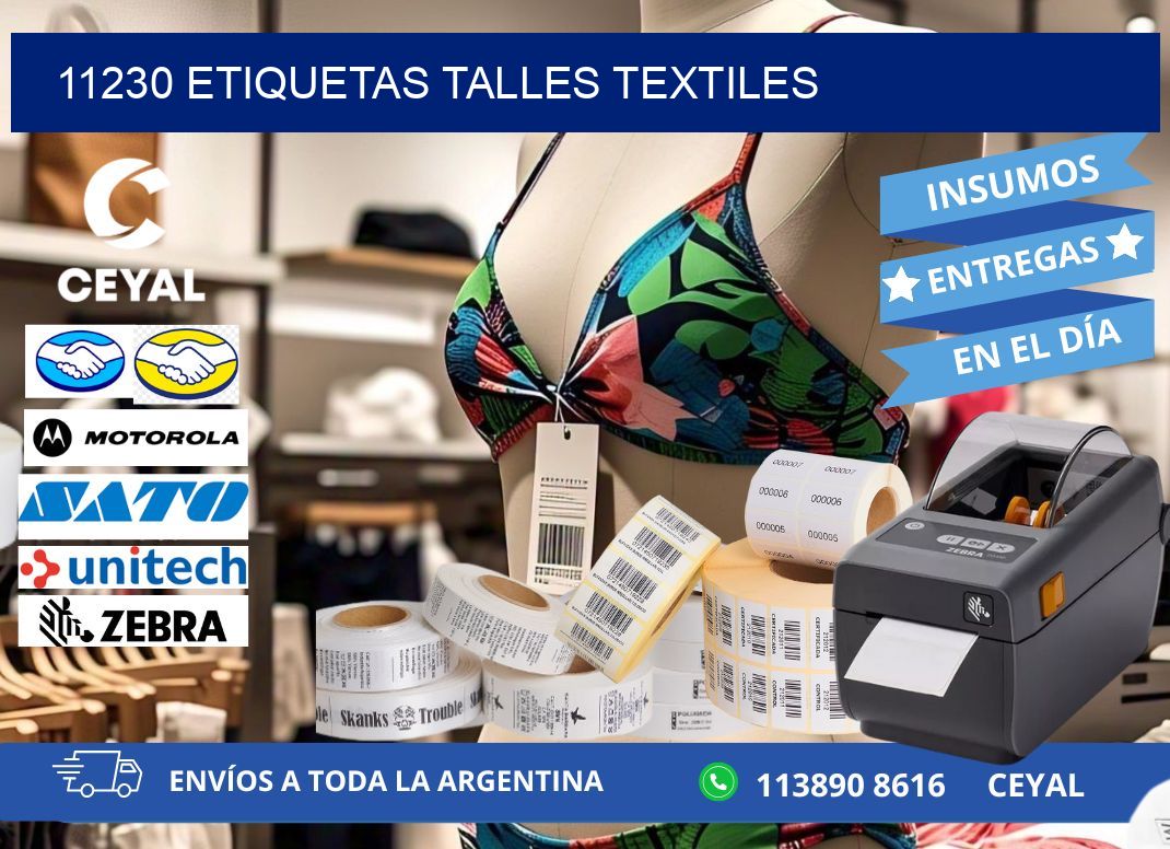 11230 ETIQUETAS TALLES TEXTILES