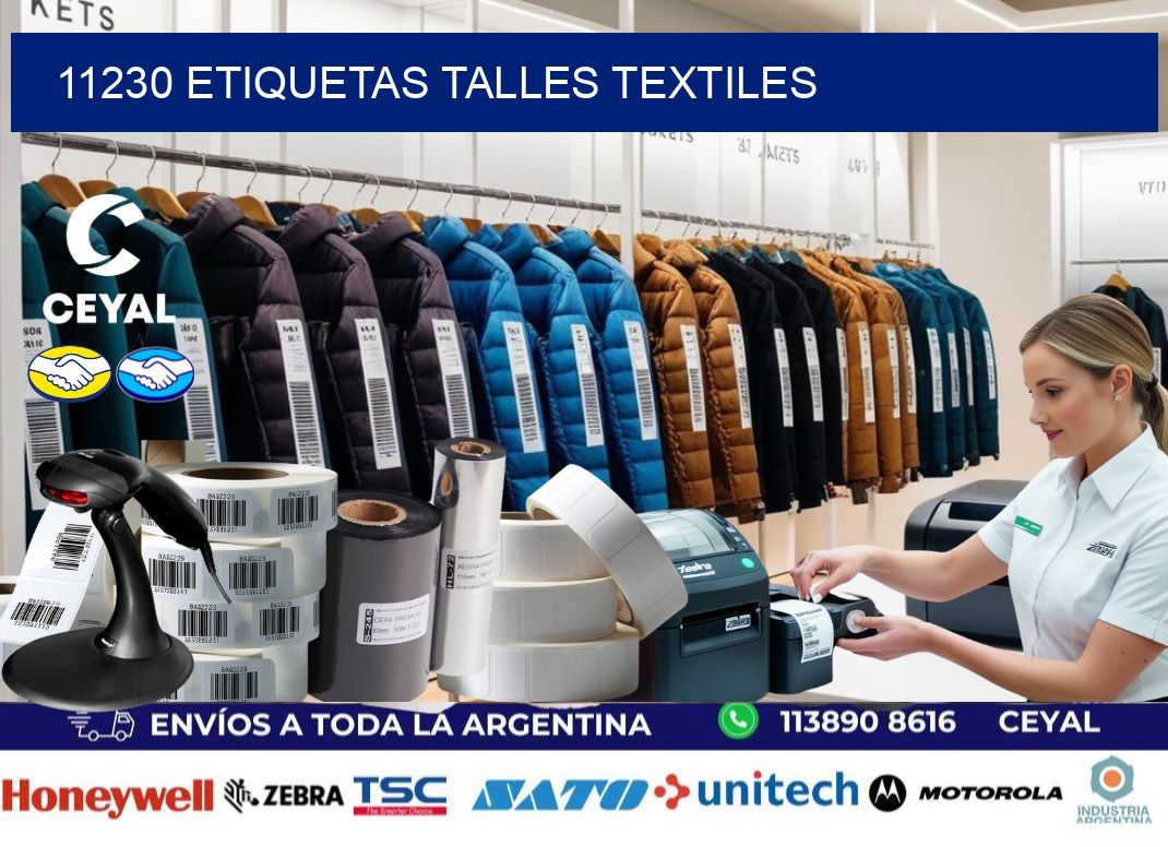 11230 ETIQUETAS TALLES TEXTILES