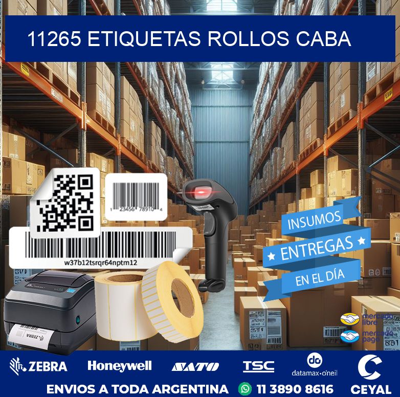 11265 etiquetas rollos CABA