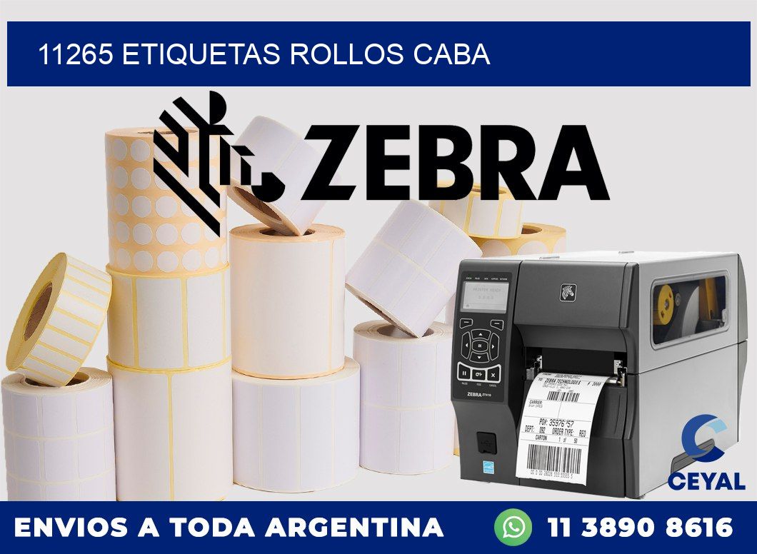 11265 etiquetas rollos CABA