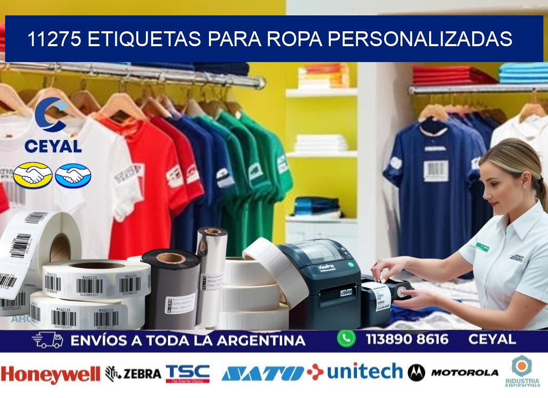 11275 Etiquetas para ropa personalizadas