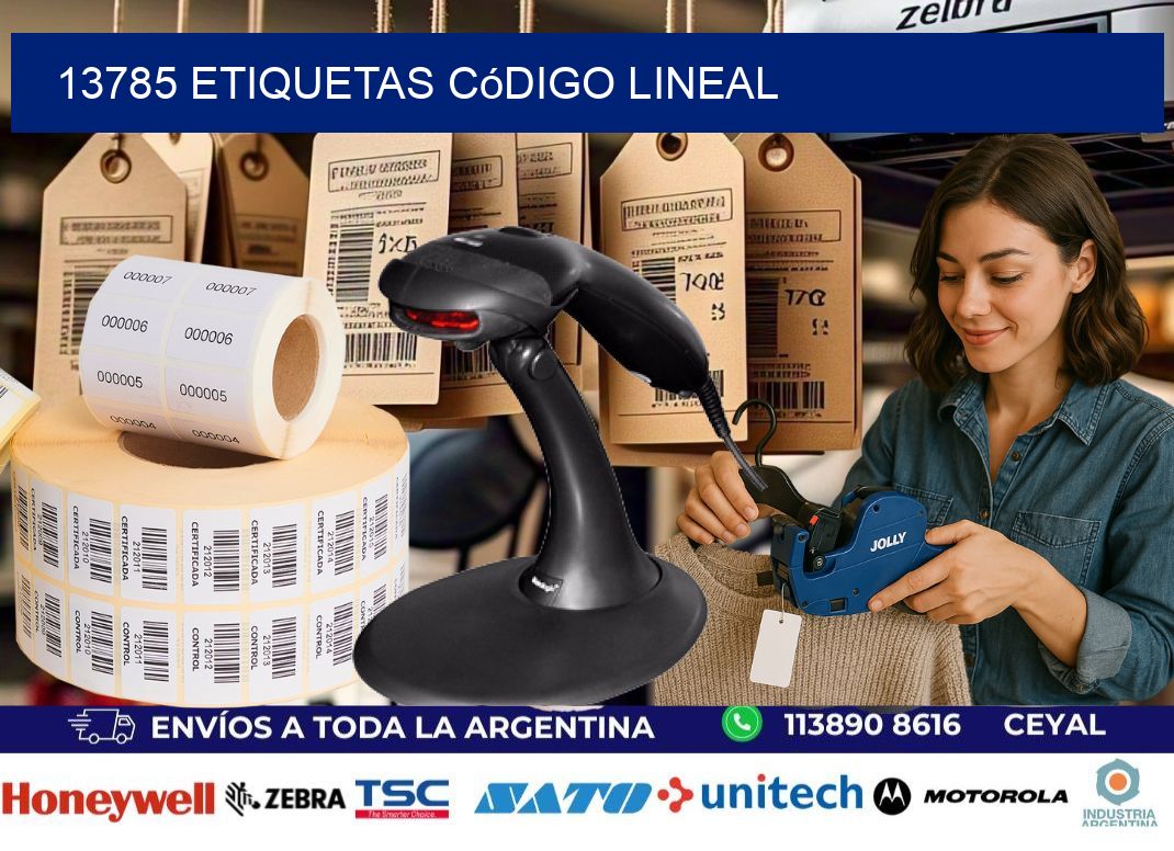13785 Etiquetas código lineal