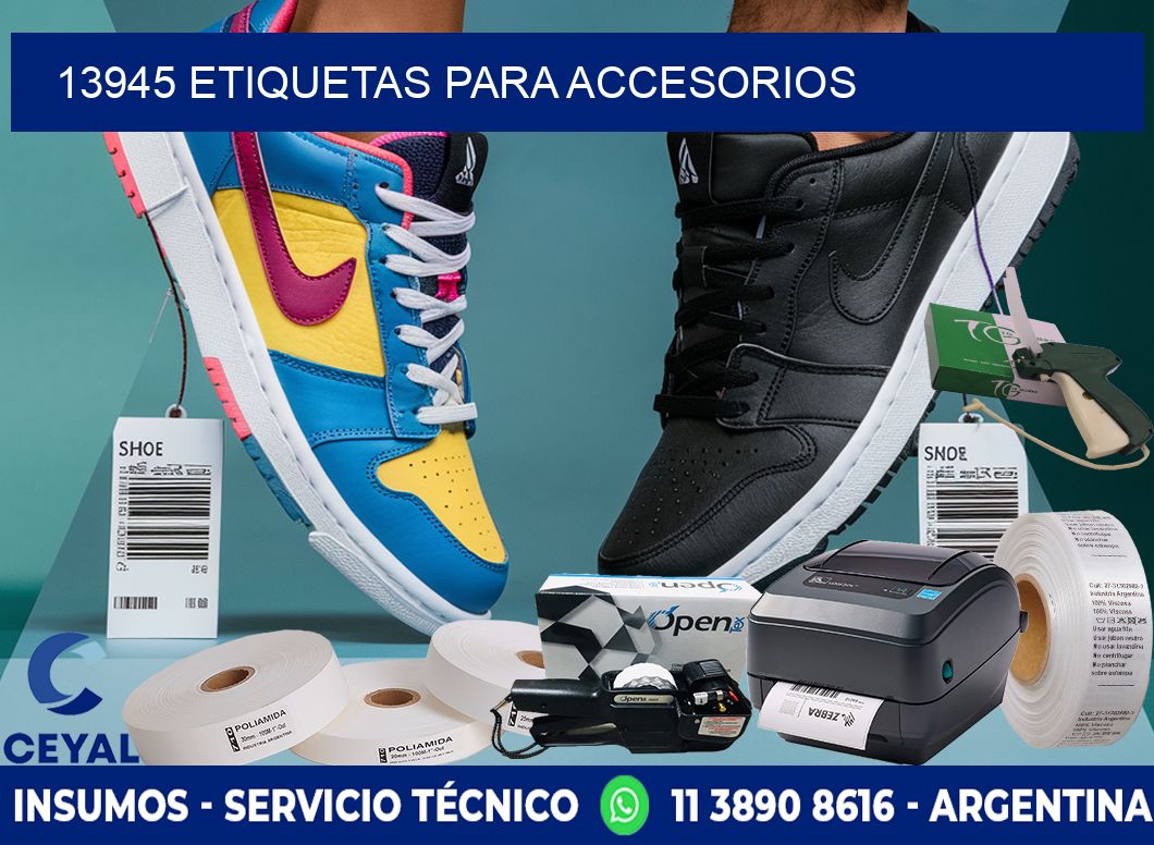 13945 Etiquetas para accesorios