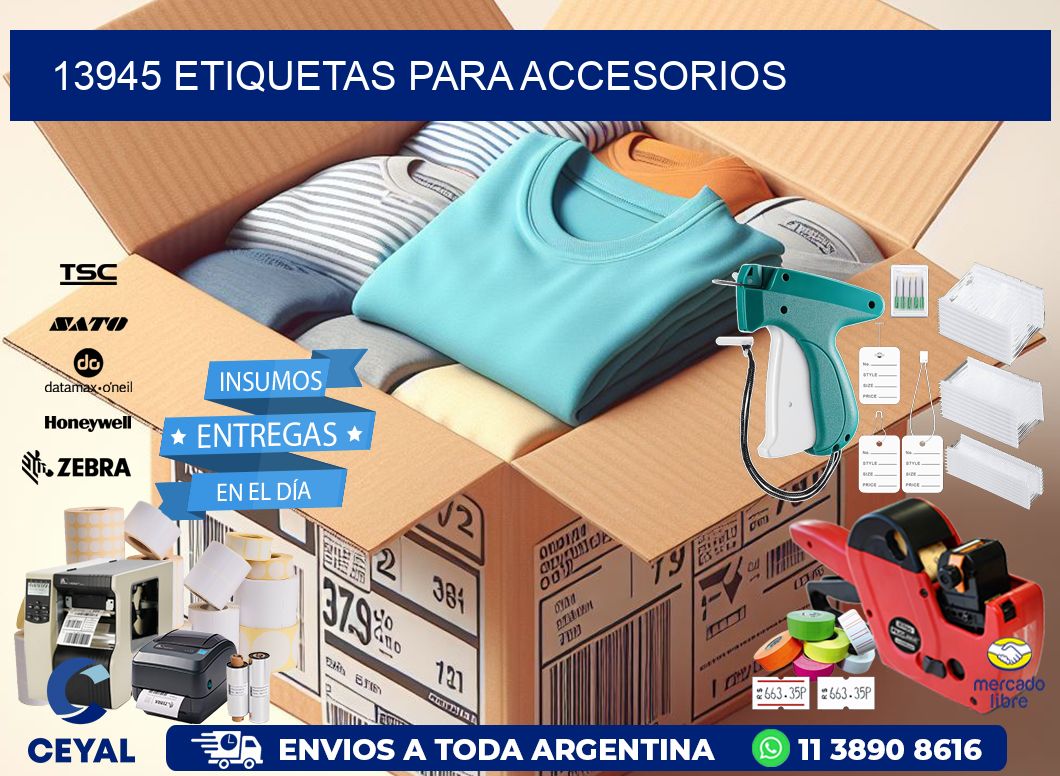 13945 Etiquetas para accesorios