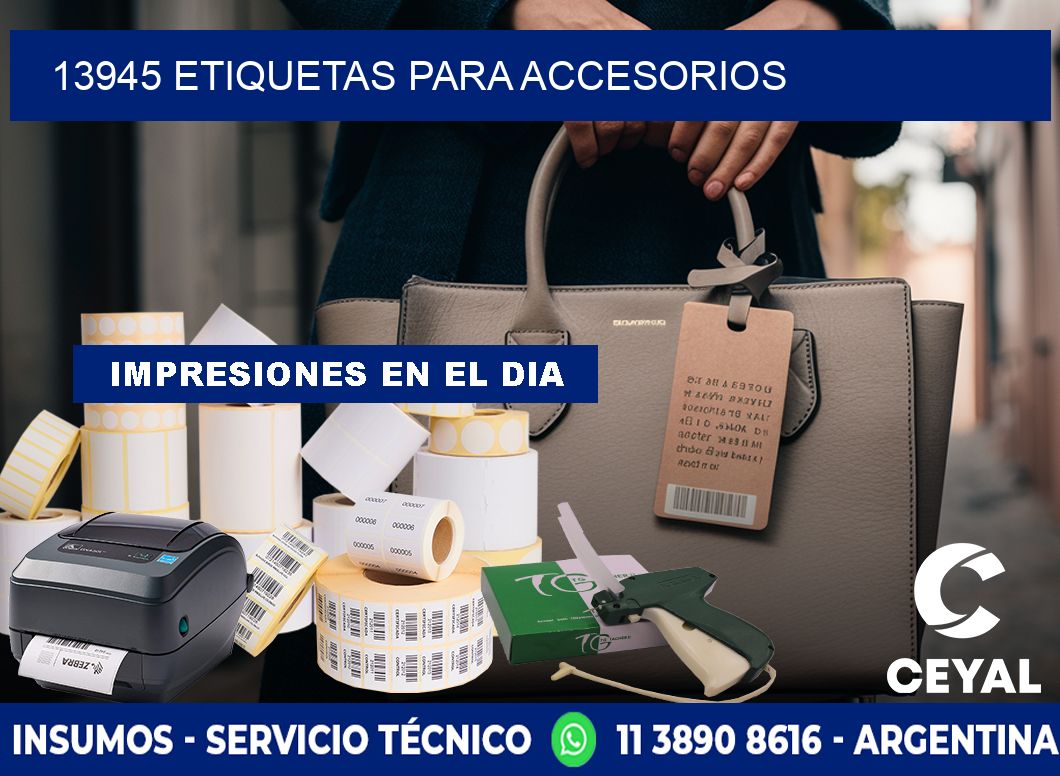 13945 Etiquetas para accesorios