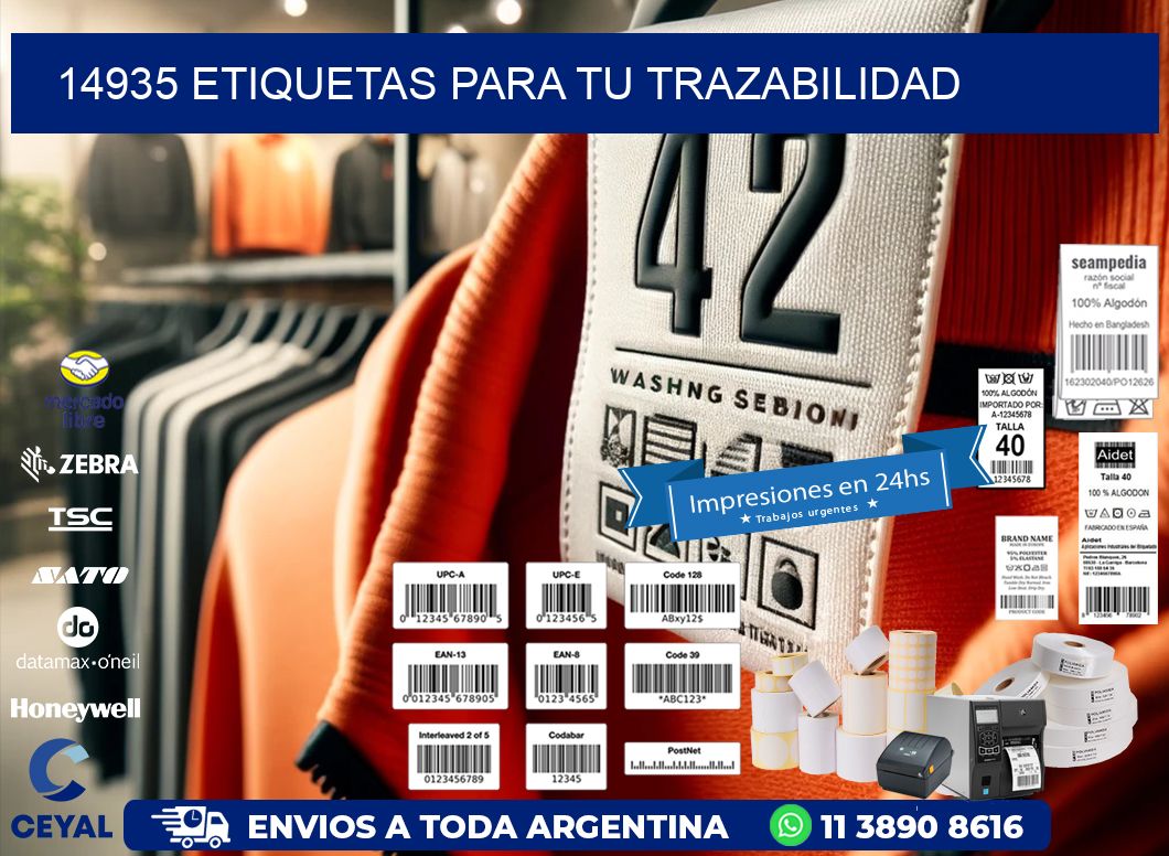 14935 etiquetas para tu trazabilidad