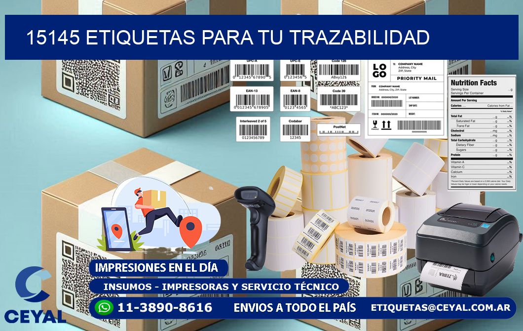 15145 etiquetas para tu trazabilidad