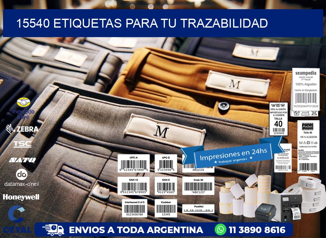 15540 etiquetas para tu trazabilidad