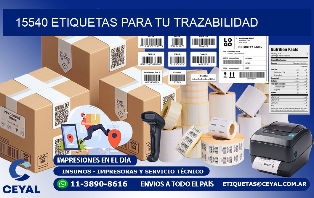 15540 etiquetas para tu trazabilidad