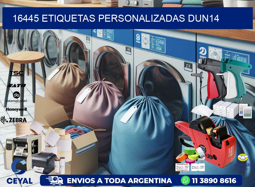 16445 Etiquetas personalizadas dun14