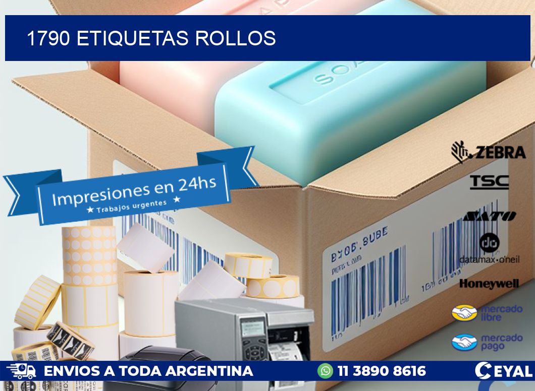 1790 Etiquetas rollos